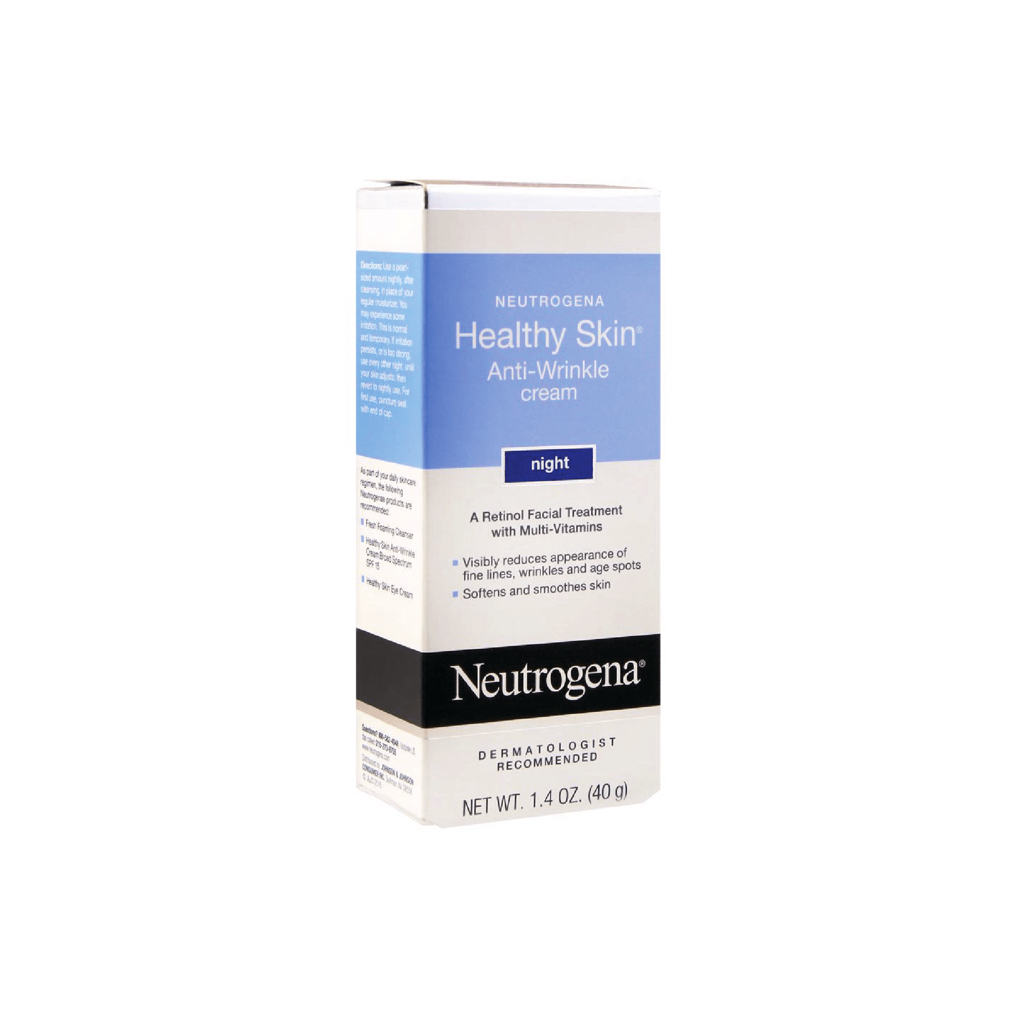 Neutrogena Healthy Skin Anti-Wrinkle Retinol Night Cream with Vitamin E and B5 - 40g