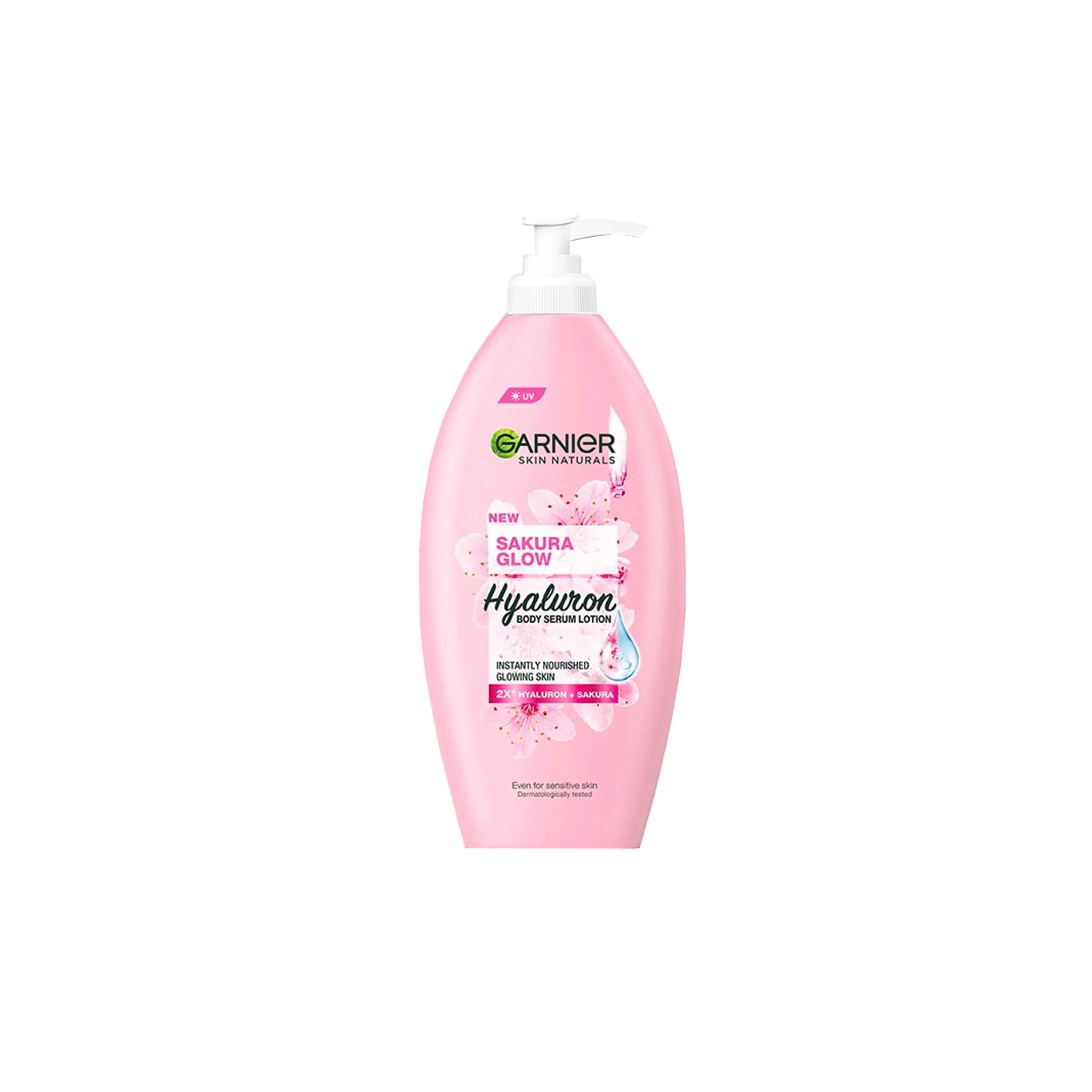 The Garnier Sakura Glow Hyaluron Serum Body Lotion 400ml